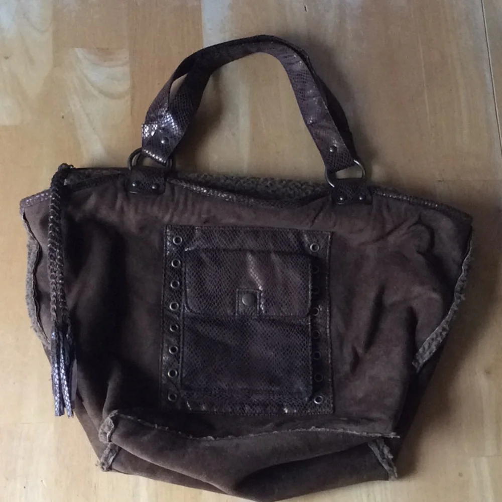 Vintage Suede Bohemian Style Handbag